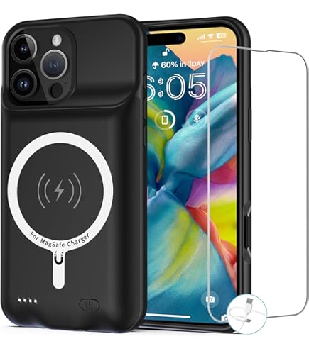 Amazon.com: Battery Case for iPhone 16 Pro, 10000mAh Battery